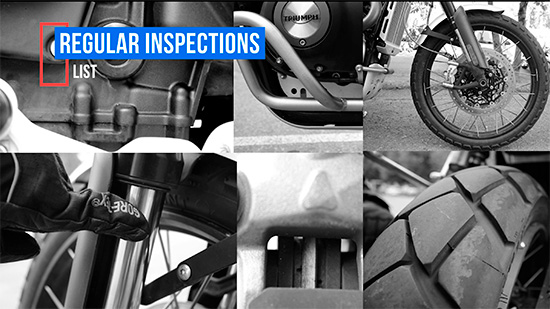 List of motorcycle regular inspections